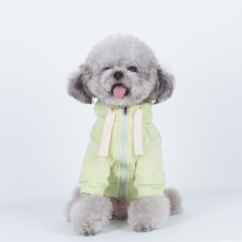 Macaron Hooded Pet Sweatshirt Casual