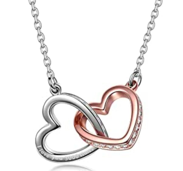 Two-color love necklace