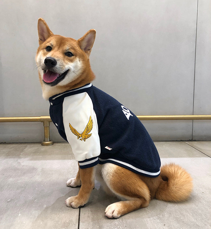 Pet cotton baseball uniform