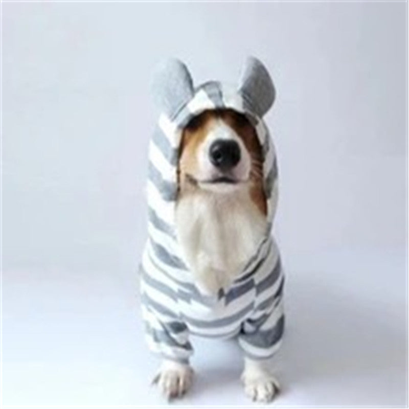 Pet clothing striped sweater