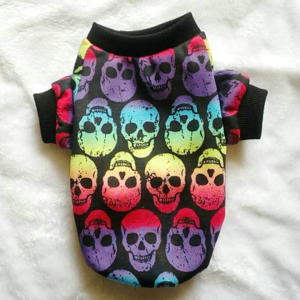 Pet Clothes Skull Halloween Supplies