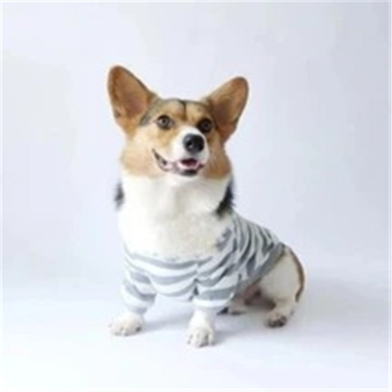 Pet clothing striped sweater