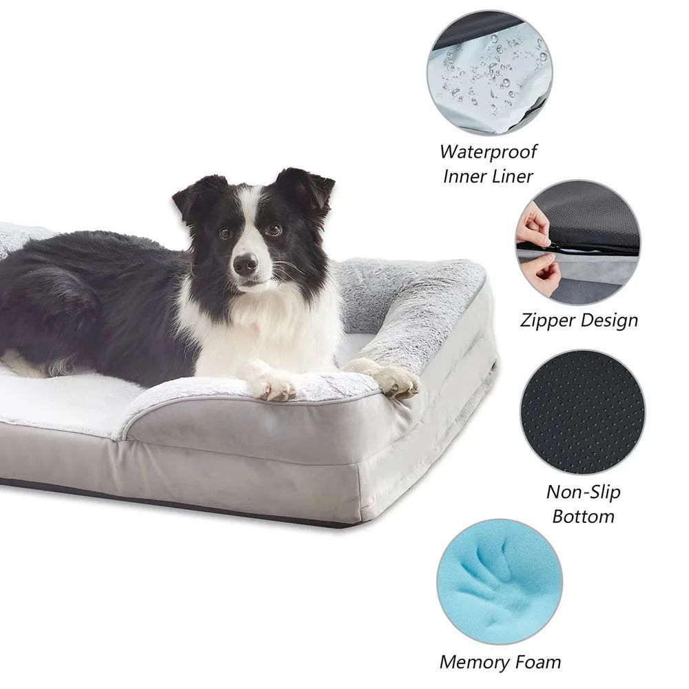 High Quality Dog Bed Sofa Mats Cat Nest Blankets Dog Accessories Waterproof Bed For Medium Large Dogs Cats Pet House Supplies