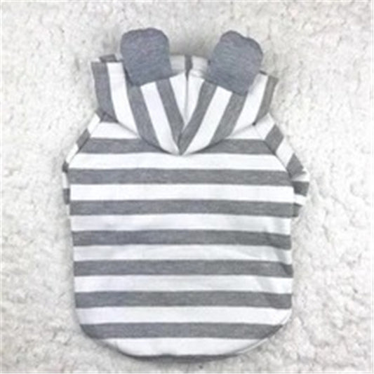 Pet clothing striped sweater