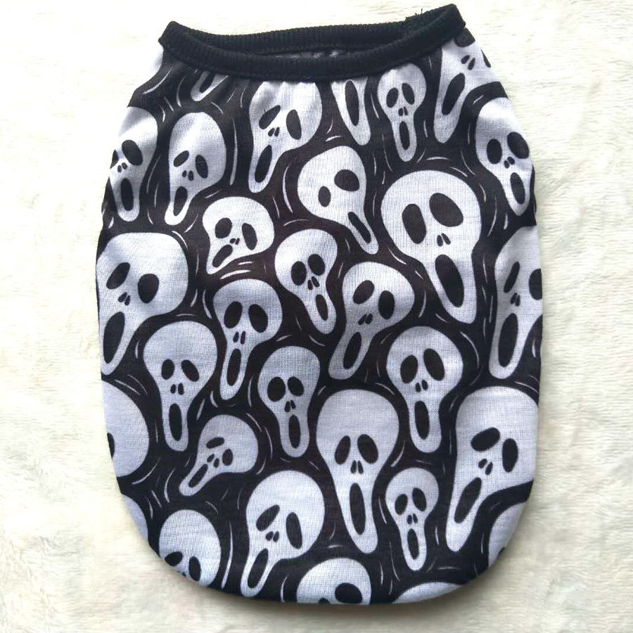 Pet Clothes Skull Halloween Supplies