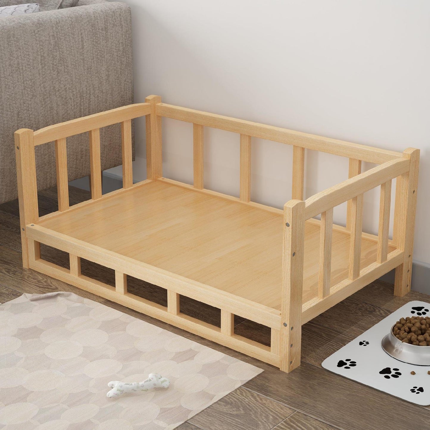 Bed Summer Wooden Wooden Bed Pet Dog Bed