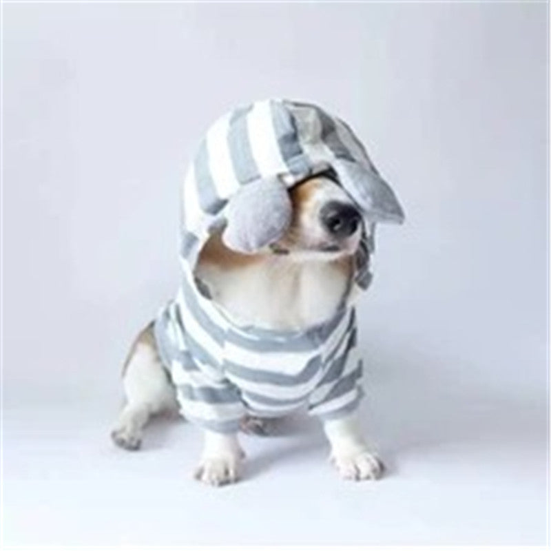 Pet clothing striped sweater