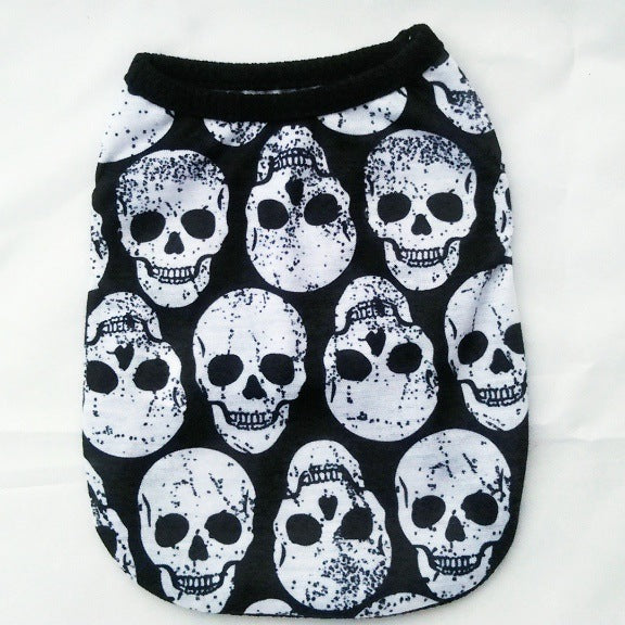 Pet Clothes Skull Halloween Supplies