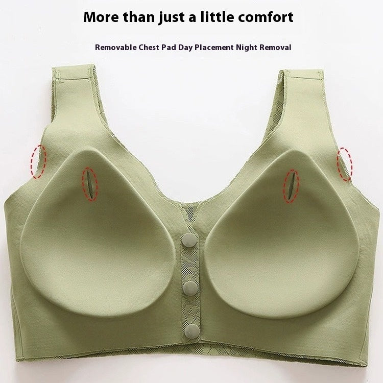 Push Up Wireless Breathable Thin Vest Type Bra