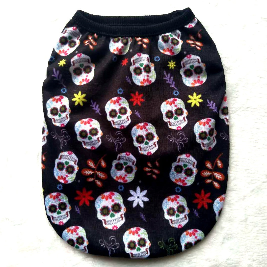 Pet Clothes Skull Halloween Supplies