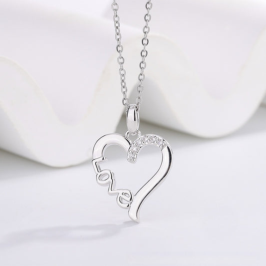 LOVE Titanium Steel Necklace LOVE Pendant Gift